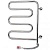 Электрический полотенцесушитель Laris Ш-образный 57х45 поворотный Хром