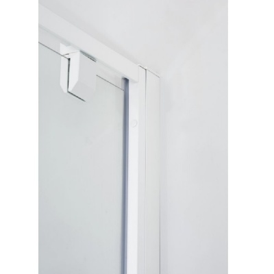 Душевая дверь в нишу Cezares RELAX-BA-1-80-C-Bi профиль Белый стекло прозрачное