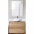 Комплект мебели для ванной BelBagno SET-KRAFT-700-RNN-CDEC-BB344-LOY со смесителем Rovere Nebrasca Nature, столешница - Cemento Decorato (с нанесением узора)