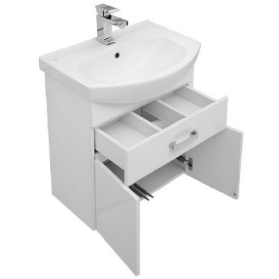 Комплект мебели для ванной Aquanet Ирис 60 198812 подвесной Белый