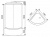 Душевой бокс Arcus AS-116 150x150 профиль Хром стекла Серые тонированные