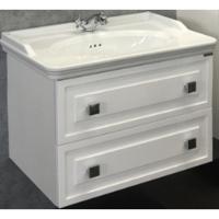 Тумба с раковиной Comforty Феррара 80 4151060 подвесная Белая