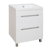 Тумба с раковиной Runo Парма 60 Белая