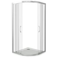 Душевой уголок Good Door Latte R-90 90x90 профиль Белый стекло прозрачное