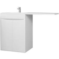 Тумба c раковиной Bellezza Олиссия 120 L Белая