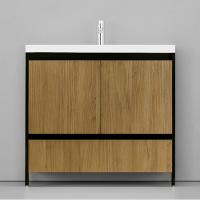 Тумба под раковину Velvex Klaufs 90.2D.1Y tnKLA.90.2D.1Y-617.217 Шатанэ Черная