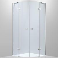 Душевой уголок Black&White Stellar Wind S701-900x900 радиальный профиль Серебристый хром стекло прозрачное