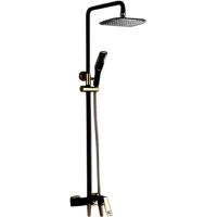 Душевая система Artik Quadro LT919 Черный Золото
