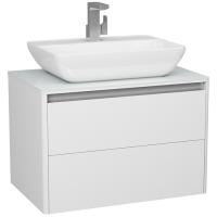 Тумба под раковину Diborg Hanna 70 77.8224 подвесная Белая матовая