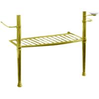 Консоль с полкой-решеткой Kerasan Retro 100 730091 Золото