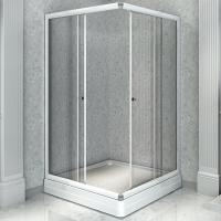 Душевой уголок Radomir 110x90 L 1-03-1-1-0-1220 с поддоном профиль Белый стекло прозрачное