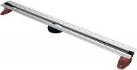 Душевой лоток Berges Wasserhaus Super Slim 600 090152 с решеткой Матовый хром