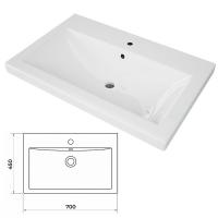 Раковина Velvex Como 70 rkCOM.70-81 Белая.