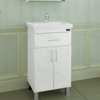 Тумба с раковиной СанТа Дублин 50 1 ящик Белая
