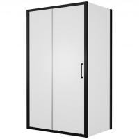 Душевой уголок Bravat Black Line 120x80 BS120.3101B профиль Черный стекло прозрачное