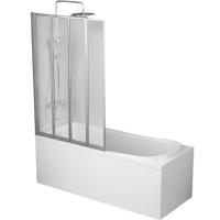 Комплект акриловой ванны со шторкой и душевой системой AM.PM Like 170x70 W80ASET-170SL без гидромассажа