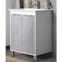 Тумба под раковину Corozo Чикаго 75 SD-00000363 Бетон Белая