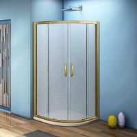 Душевой уголок Good Door Jazze R-80-G-BR 80x80 профиль Бронза стекло Grape