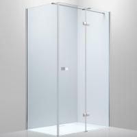 Душевой уголок Black&White Stellar Wind S708-900x1200 прямоугольный профиль Серебристый хром стекло прозрачное