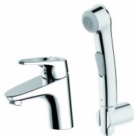 Смеситель для раковины Bravat Drop-D F148162C-1 с гигиеническим душем Хром