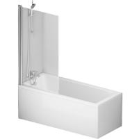 Комплект акриловой ванны со шторкой и душевой системой AM.PM Gem 150x70 W90ASET-150D8 без гидромассажа