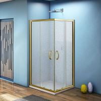 Душевой уголок Good Door Jazze CR-100-G-BR 100x100 профиль Бронза стекло Grape