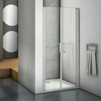 Душевая дверь в нишу Good Door Mokka SD-80-C-WE 80 профиль Алюминий белый стекло прозрачное