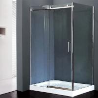 Душевой уголок Royal Bath RB9012B-L 120х90 без поддона профиль Хром стекло прозрачное