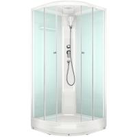 Душевая кабина Domani-Spa Delight 99 90x90 DS01D99LWCl00 профиль Белый задние стенки Белые