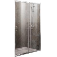Душевая дверь BelBagno Unique 135х190 профиль Хром стекло прозрачное
