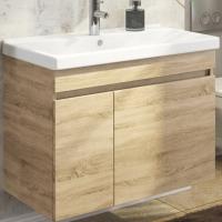 Тумба с раковиной Comforty Тромсе 80 4142219 подвесная Дуб сонома