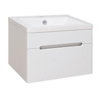 Тумба с раковиной Runo Парма 60 Белая