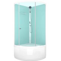 Душевая кабина Domani-Spa Simple High 90x90 DS01ES99HWM00 профиль Белый задние стенки Белые