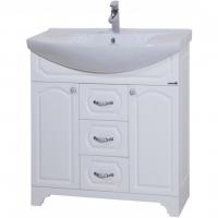 Тумба c раковиной Bellezza Камелия 75H Белая