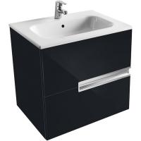 Тумба под раковину Roca Victoria Nord Black Edition 60 подвесная 2 ящика ZRU9000096 Черная