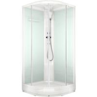 Душевая кабина Domani-Spa Delight 88 80x80 DS01D88LWM00 профиль Белый задние стенки Белые