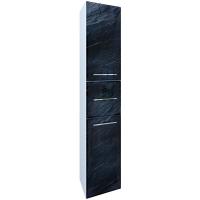 Шкаф пенал Marka One Visbaden 30П L Black stone