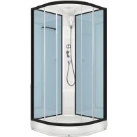 Душевая кабина Domani-Spa Delight 110 100x100 DS01D110LDbCl00 профиль Графит задние стенки Синие