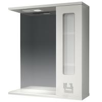 Зеркало со шкафом Какса-А Витраж 62 R 003315 с подсветкой Белое