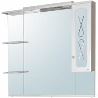 Зеркало со шкафом Cerutti SPA Гранада 105 6543 с подсветкой Белое