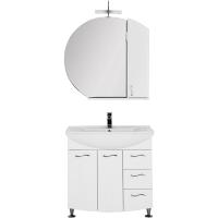 Комплект мебели для ванной Aquanet Моника 85 187567 Белый
