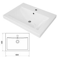 Раковина Velvex Como 60 rkCOM.60-81 Белая.