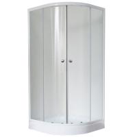 Душевой уголок Royal Bath HK 100х100 RB100HK-C с поддоном профиль Белый стекло матовое