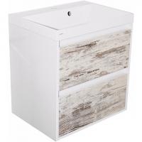 Тумба под раковину Mixline Аврора 60 535111 подвесная Белая Матрикс