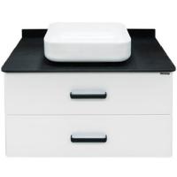 Тумба с раковиной Comforty Амстердам 95 4149096 подвесная Белая глянцевая