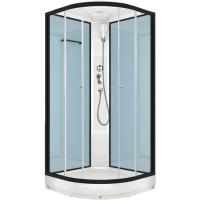 Душевая кабина Domani-Spa Delight 88 80x80 DS01D88LDbCl00 профиль Черный задние стенки Синие
