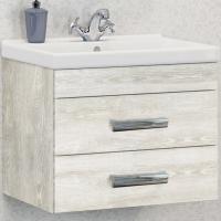Тумба с раковиной Comforty Никосия 60 4138879 подвесная Дуб белый