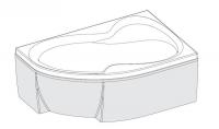 Панель ROSA II R 170 см белая CZ41200A00