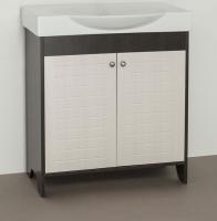 Тумба под раковину Style Line Кантри 76 Венге Белый лён