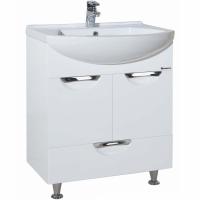 Тумба c раковиной Bellezza Альфа 55 1 ящик Белая
